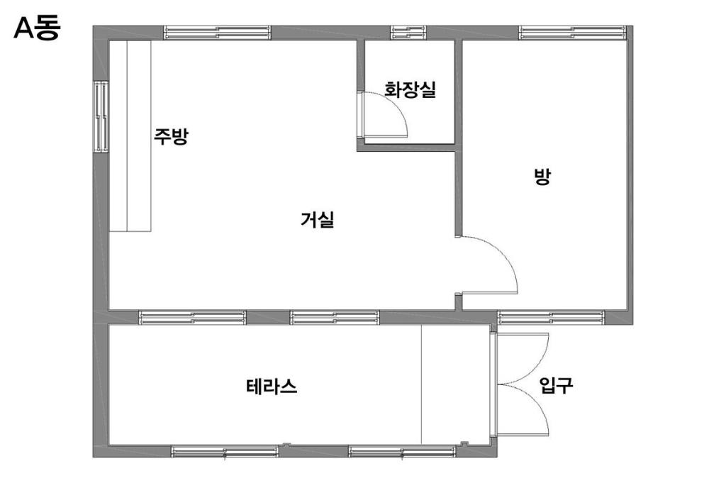 근흥면의 프라이빗 하우스 (50m², 침실 1개, 프라이빗 욕실 1개)