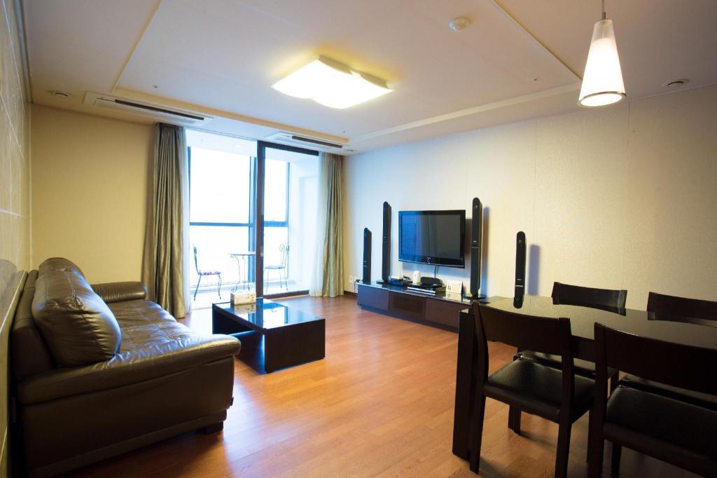 해운대구의 아파트먼트 (119m², 침실 2개, 프라이빗 욕실 2개)