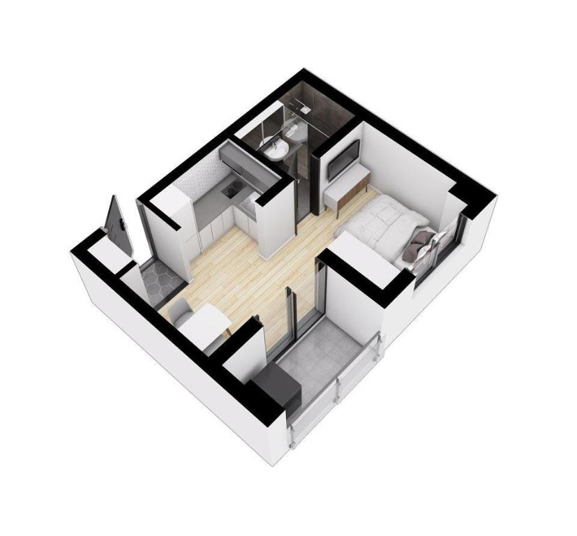 우도의 아파트먼트 (30m², 침실 1개, 프라이빗 욕실 1개)